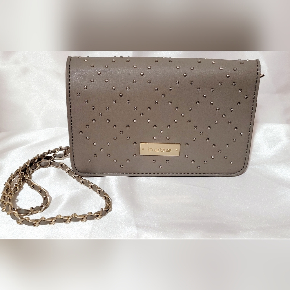 Bebe Small Studded Crossbody Bag or Clutch